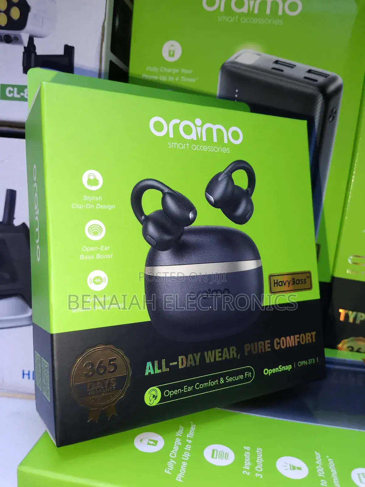 High Quality Oraimo Earbuds, Stylish Designed for All Day Wear