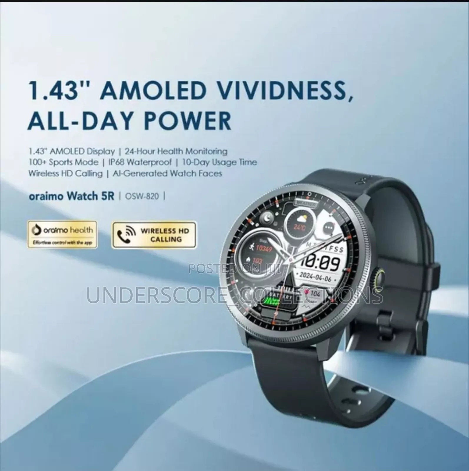 Amoled Ip68 Smart Watch
