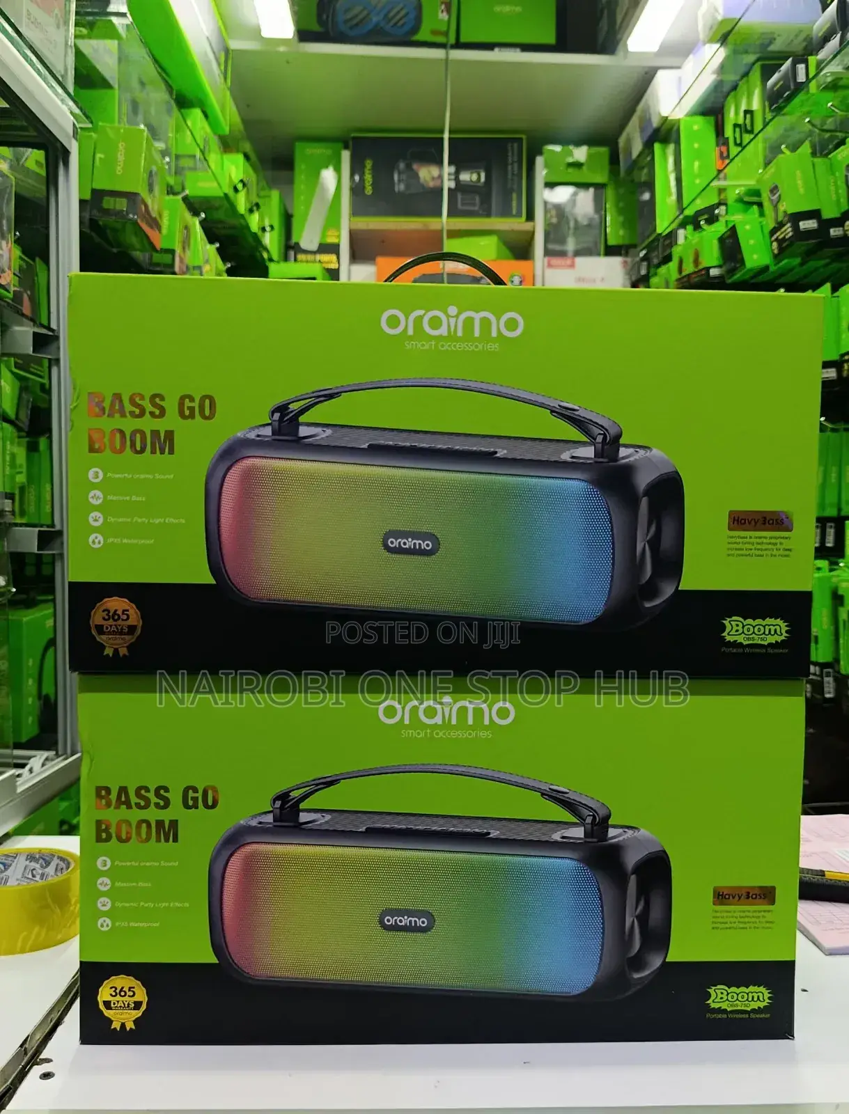 Oraimo Obs-75d Bass Go Boom Portable Wireless Speaker