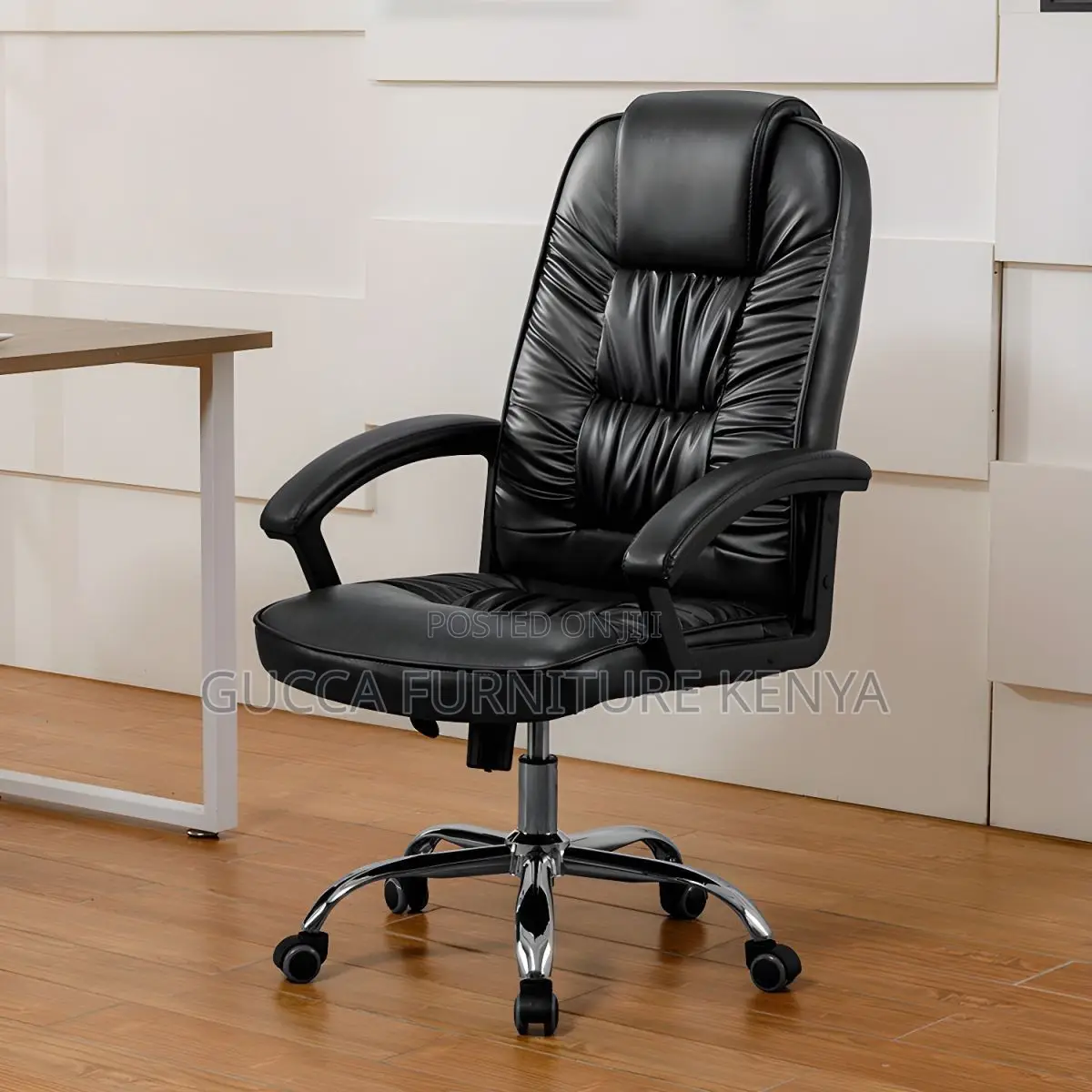 Executive Leather Front Desk Office Chair