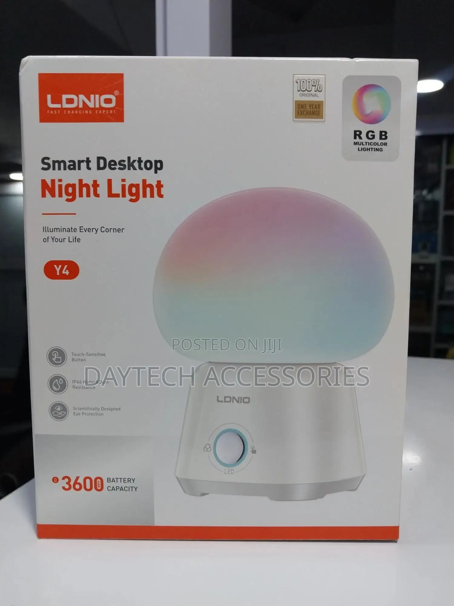 Ldnio Y4 Smart Desktop Night Light With 3600mah Battery Touch Lamp.