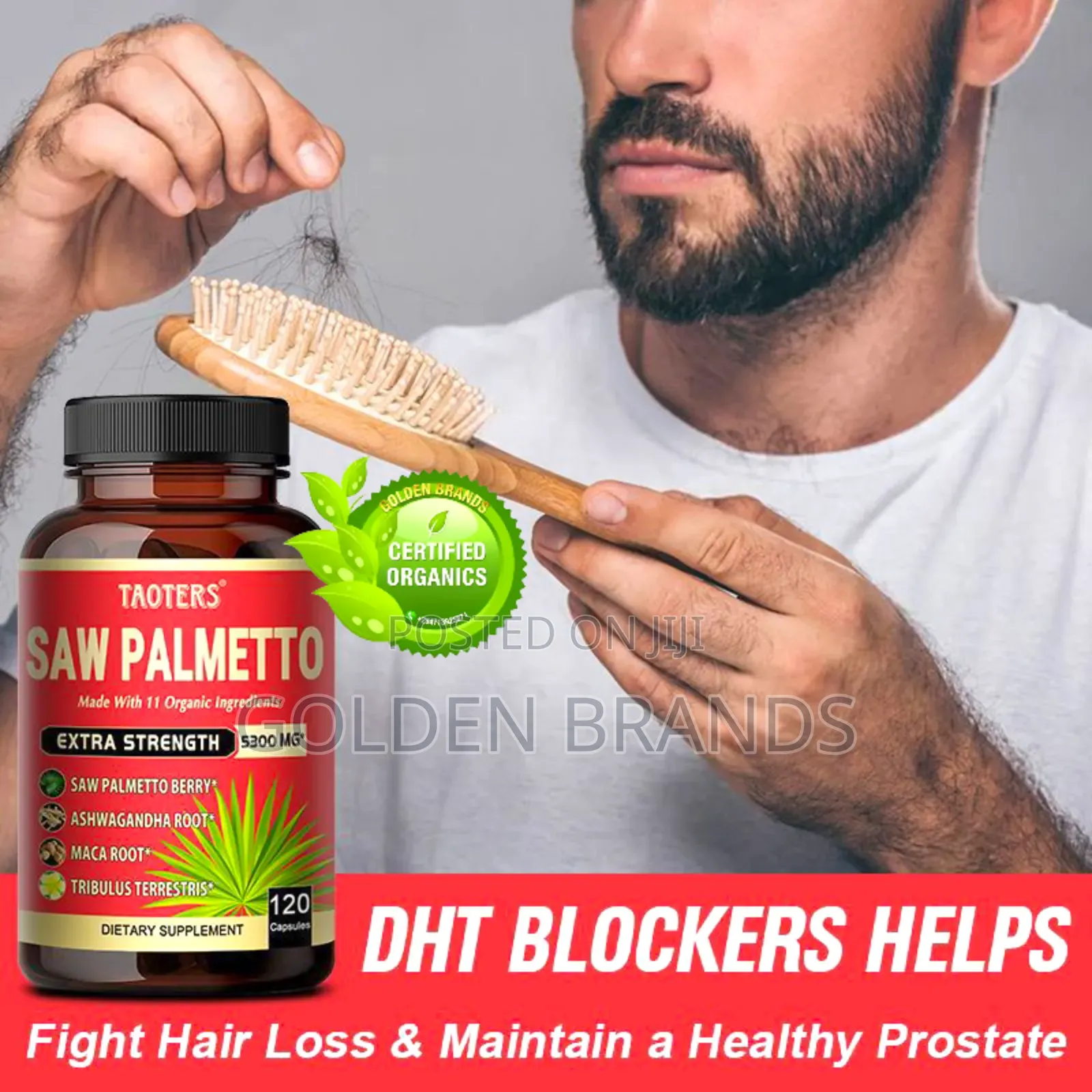 Saw Palmetto Extra Strength--Prostate Hair Growth Support 120 PCS