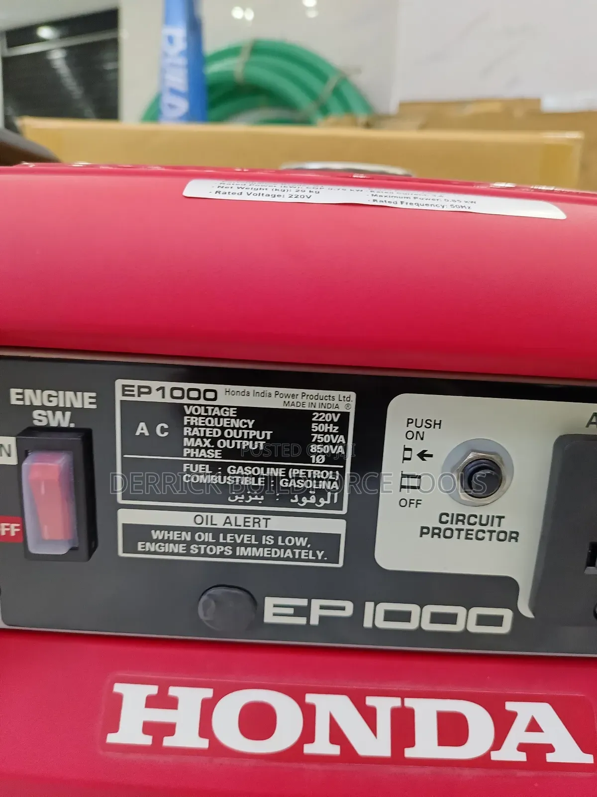 Original Honda Ep1000 Gasoline Generator