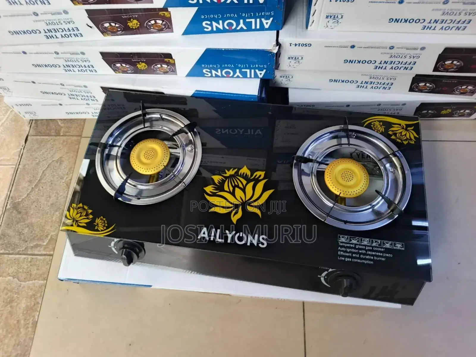 Ailyons 2 Burner Glass Top Table Top Cooker ,