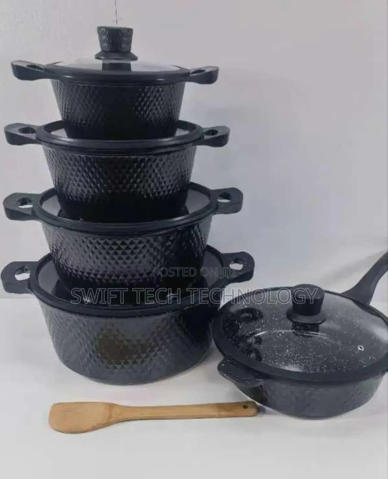 Bosch Cookware 11pcs Non Stick Sufuria With Silicone Lids