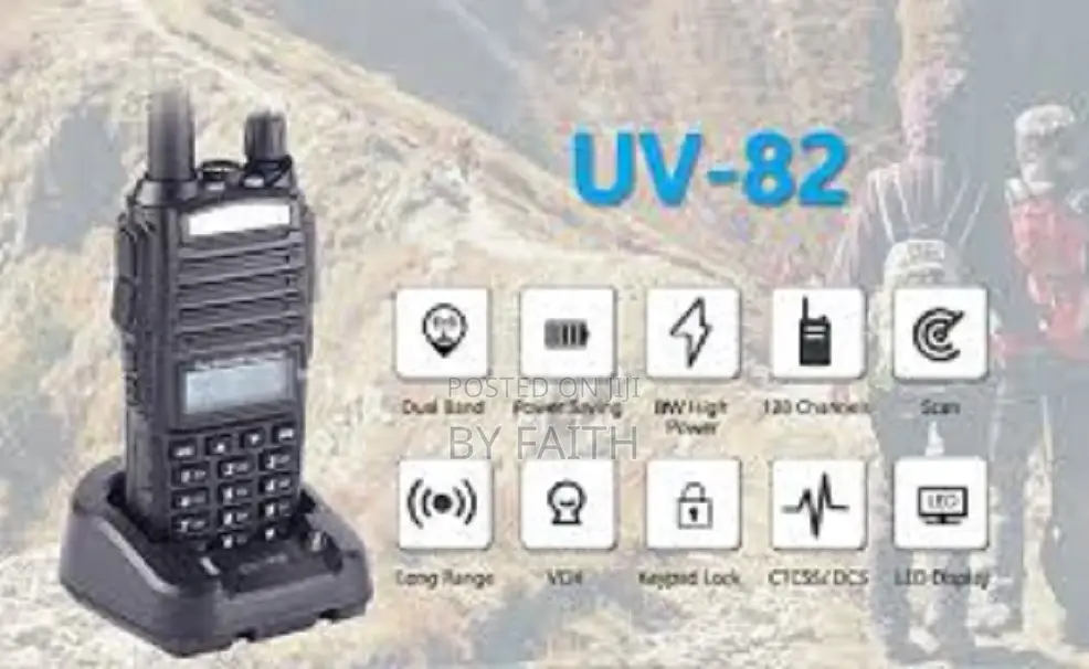 Genuine Baofeng Uv-82 Dual Band Two Way Radio Walkie Talkie