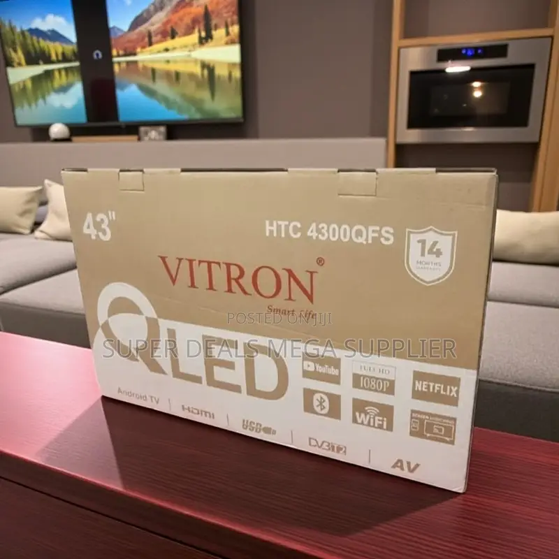Vitron 43 Inch Qled Smart Android Full Hd Tv With Inbuilt Decoder