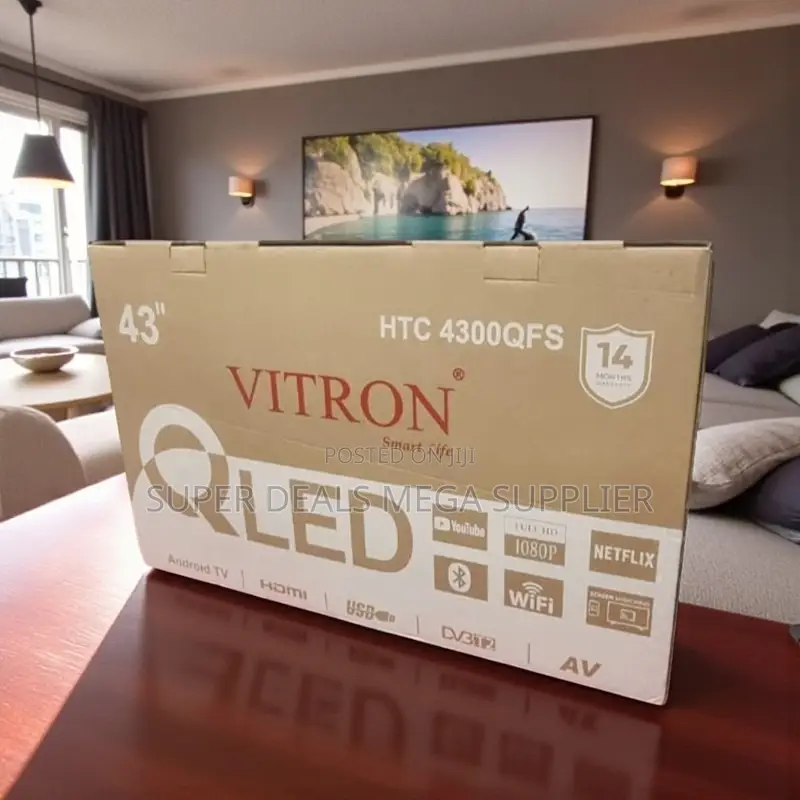 Vitron 43 Inch Qled Smart Android Full Hd Tv With Inbuilt Decoder