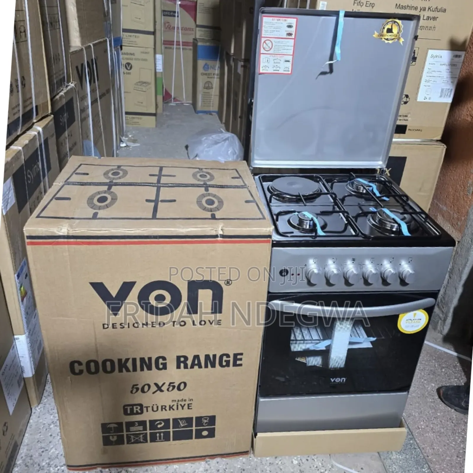 50×50 Von 3+1 Standing Cooker