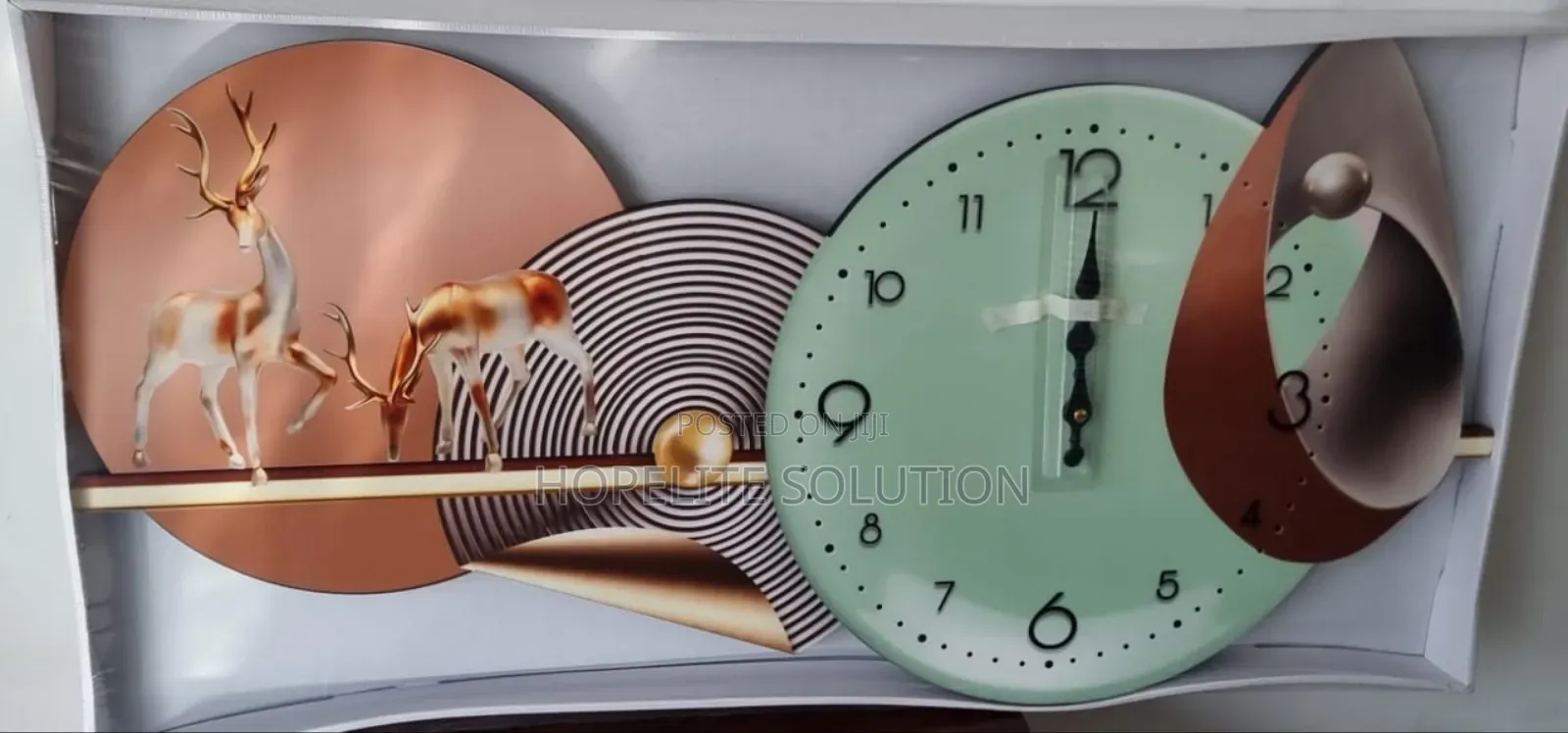 80x40cm Decor Wall Clock
