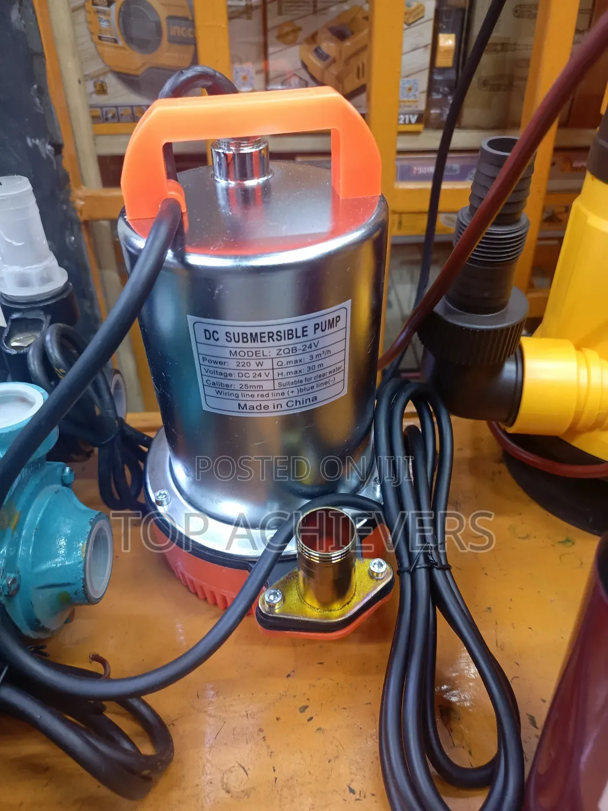 Solar/Dc Submersible Pump 24v 220w 30mtrs