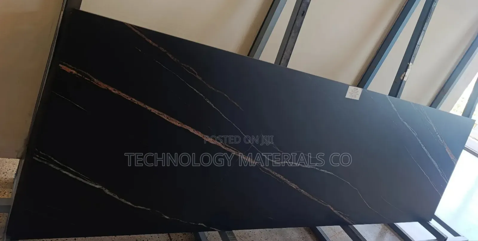 New Larent Black Sintered Stone 8.8ft By 3.9ft