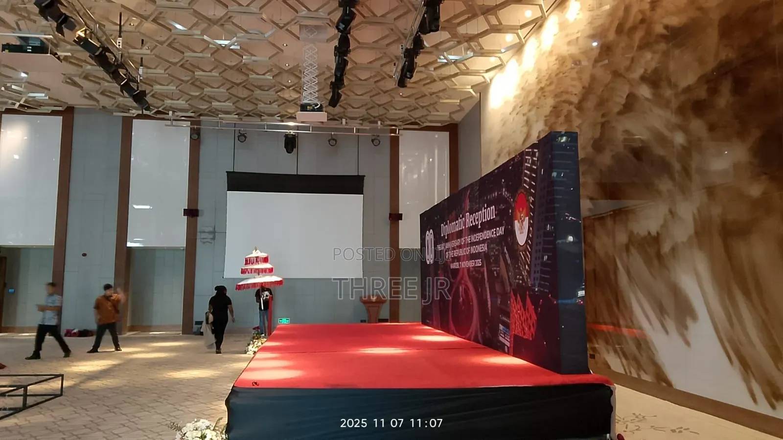 Stage Panels for Hire Available With Red Carpet