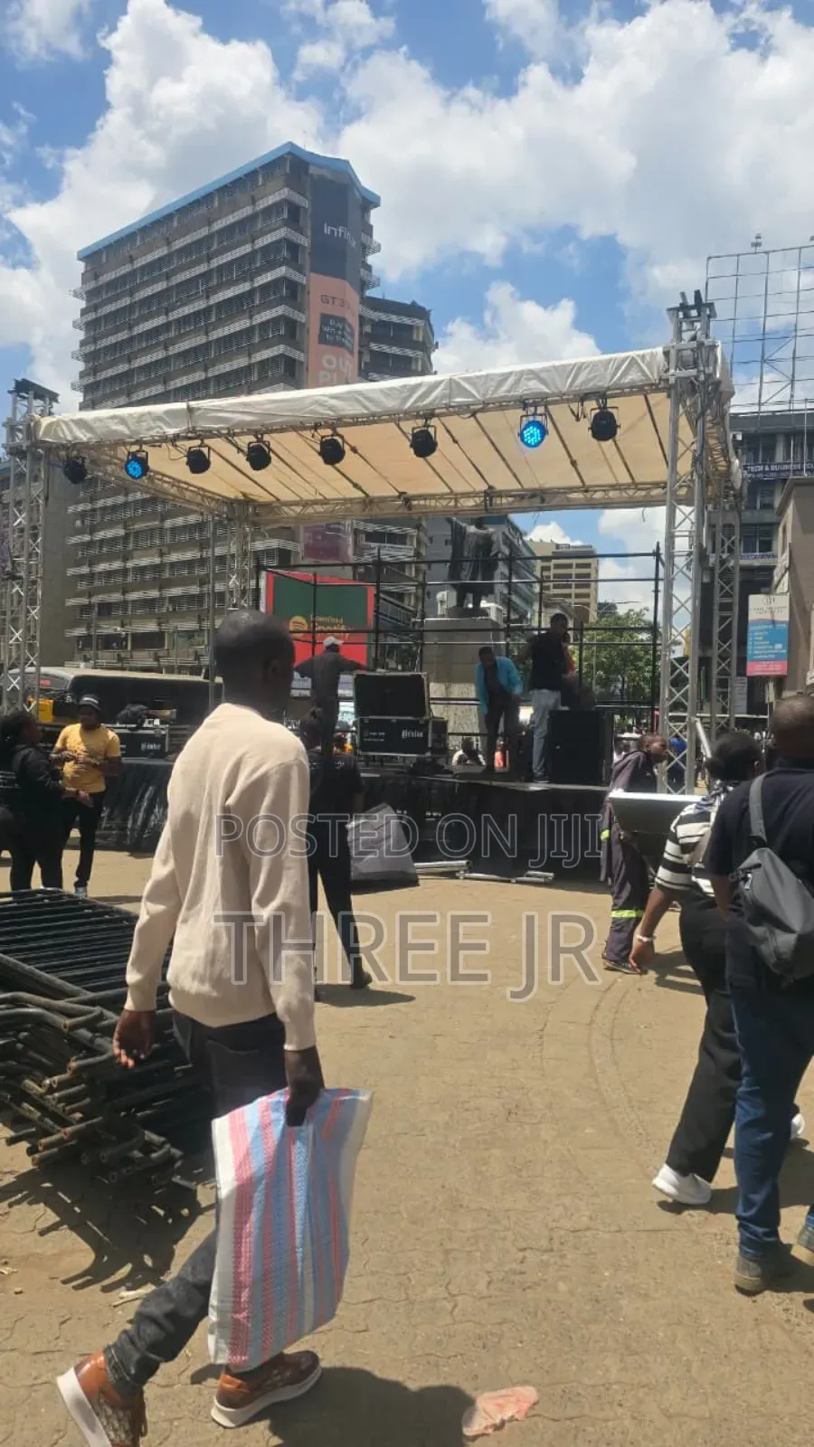 CBD Stage With Canopy Set Up for Hire Available