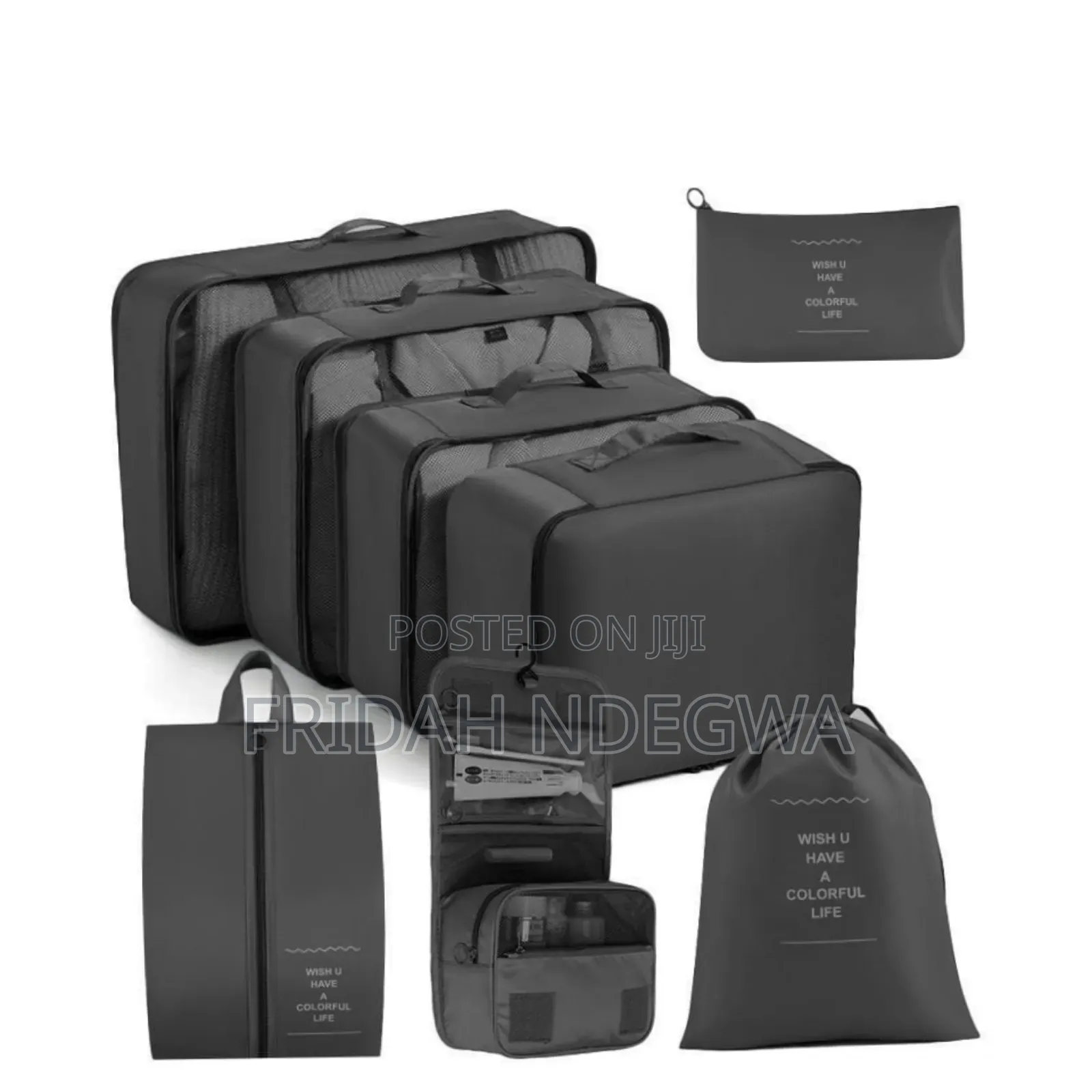 *8pcs Luggage Travel Organizers for Suitcase With Toiletry Case*