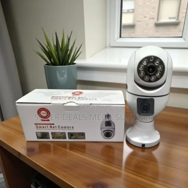 Dual Lens 2mp Hd Wireless Bulb Camera With Night Vision Ir