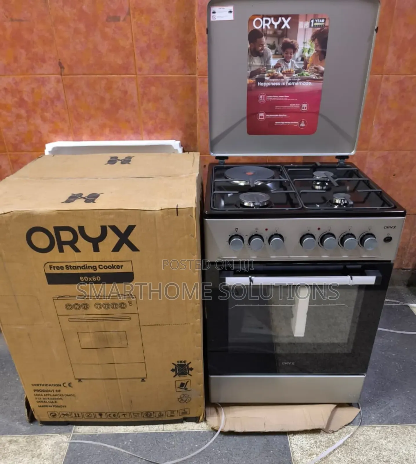 Mika Oryx Standing Cooker, 60cm X 60cm
