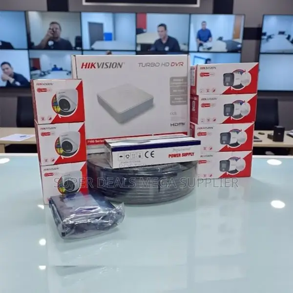 8 Smart Hybrid Colored Night Vision Hd CCTV Kit With Audio Recording