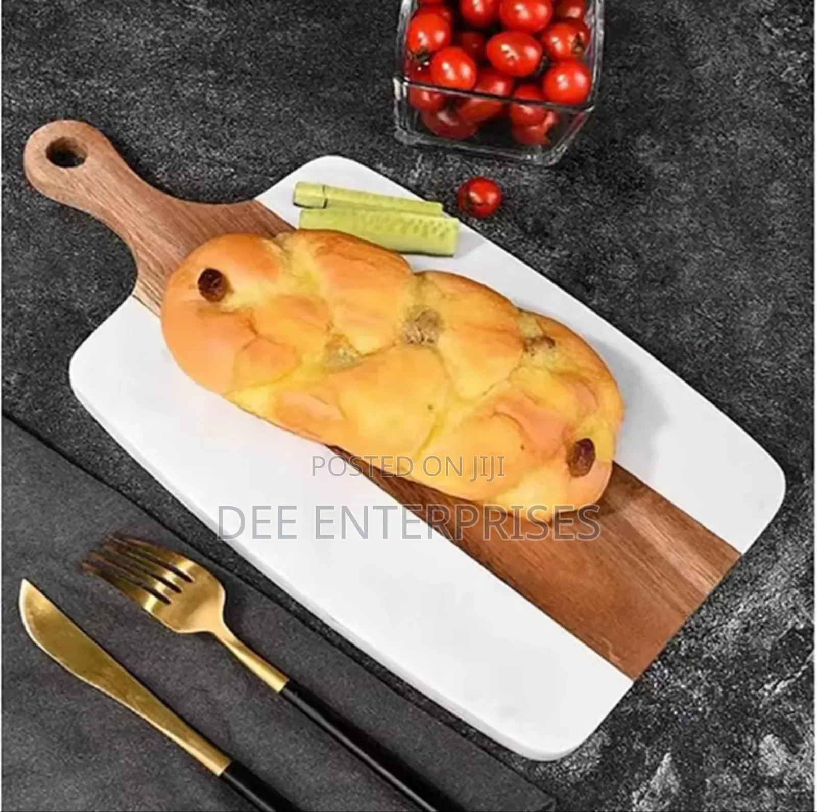Cutting Marble Board Stone + Acacia or Serving Tray