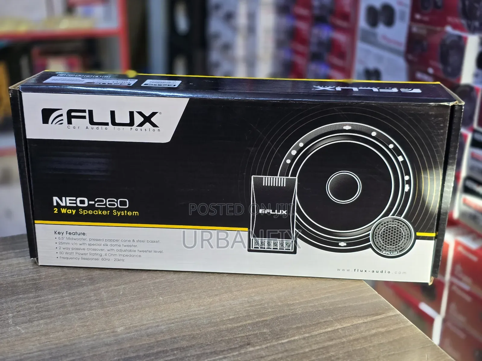 Flux 300watts 6.5 Inches 2 Way Component Speaker System- A Pair