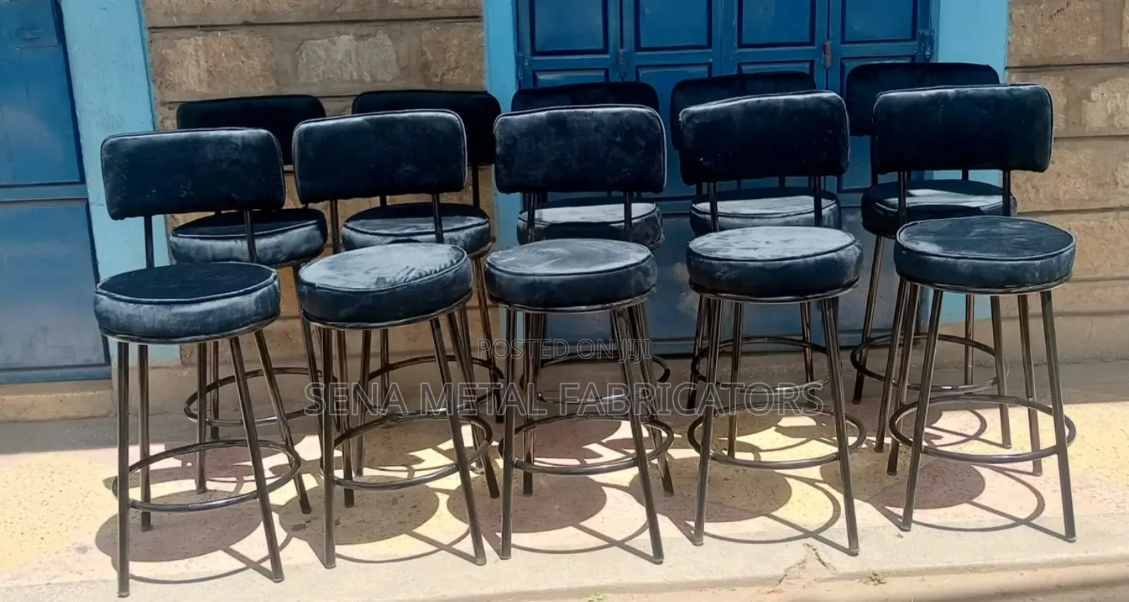 Velvet Bar Chairs, Kitchen Counter High Stools