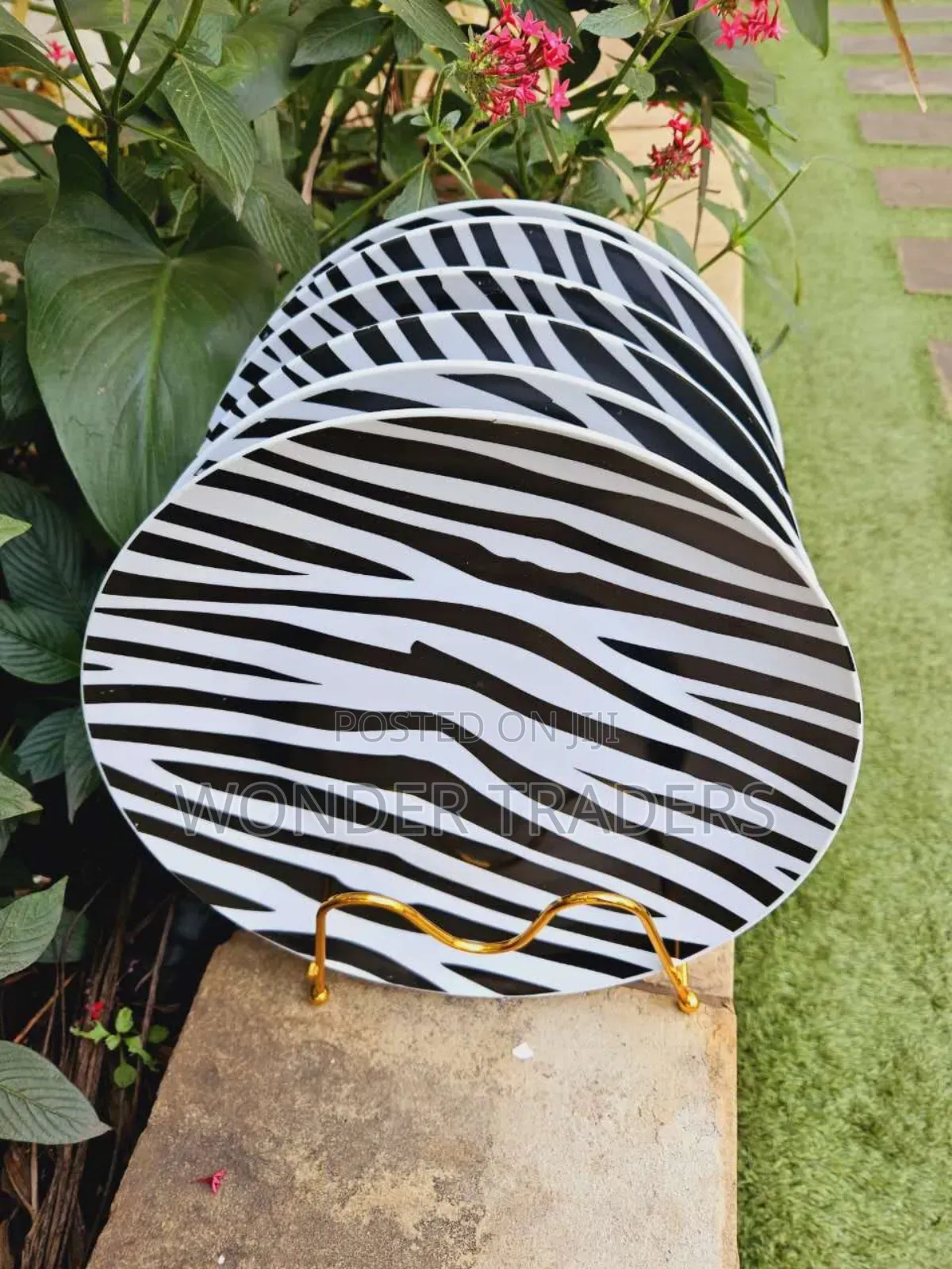 *New in ! *
*Beautiful Zebra Ceramic Plates,Per Set of 6 PCS