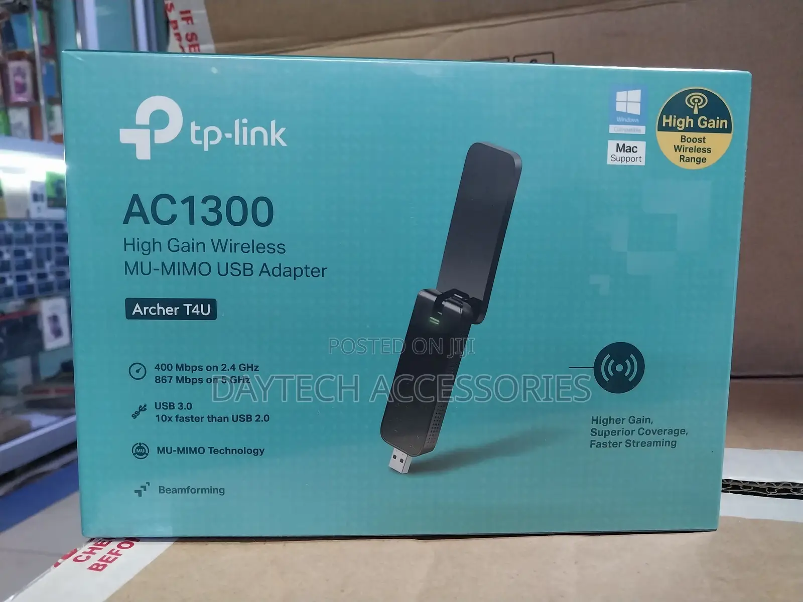 Tp-Link Archer T4u (V3.8) Wireless Dual Band Usb 3.0 Wifi Adapter.