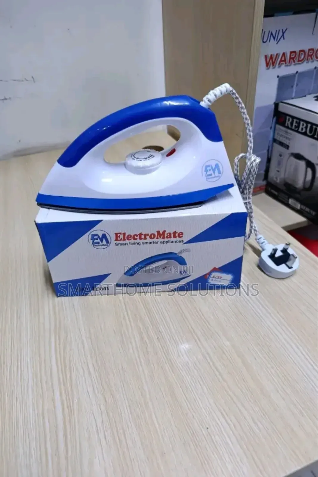 Em Electromate Dry Iron Box 1000w With 5 Gear Temp Control