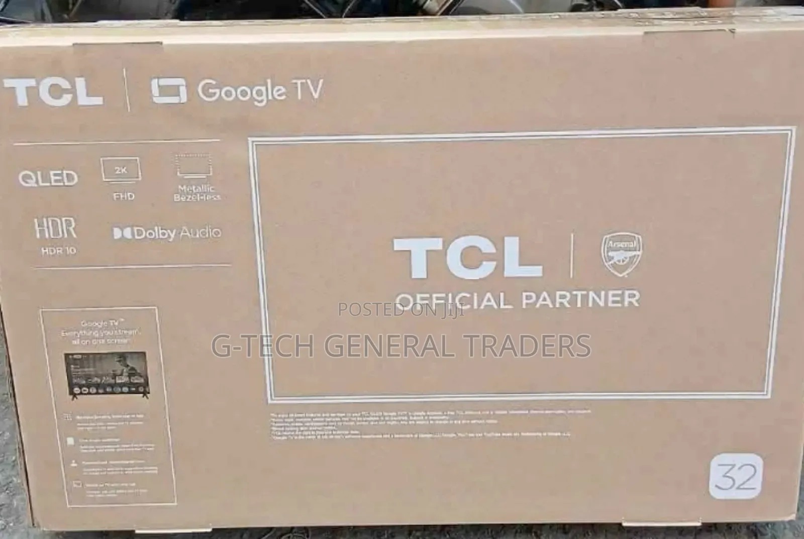 TCL 32inch Smart Google Frameless Led Tv, Youtube, Netflix