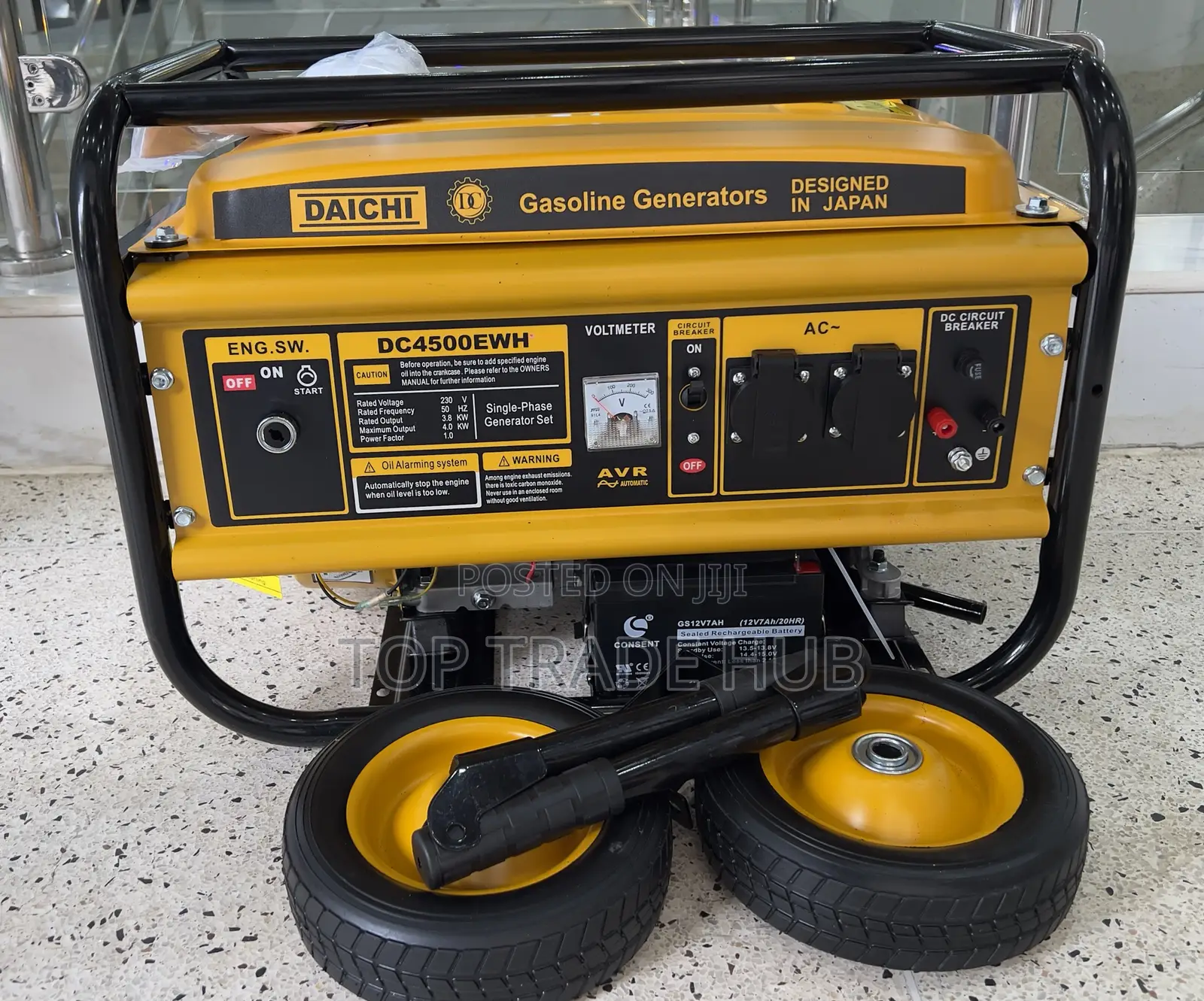 Daichi Japan Petrol Generator 4kw Keystart With Wheels And Handles