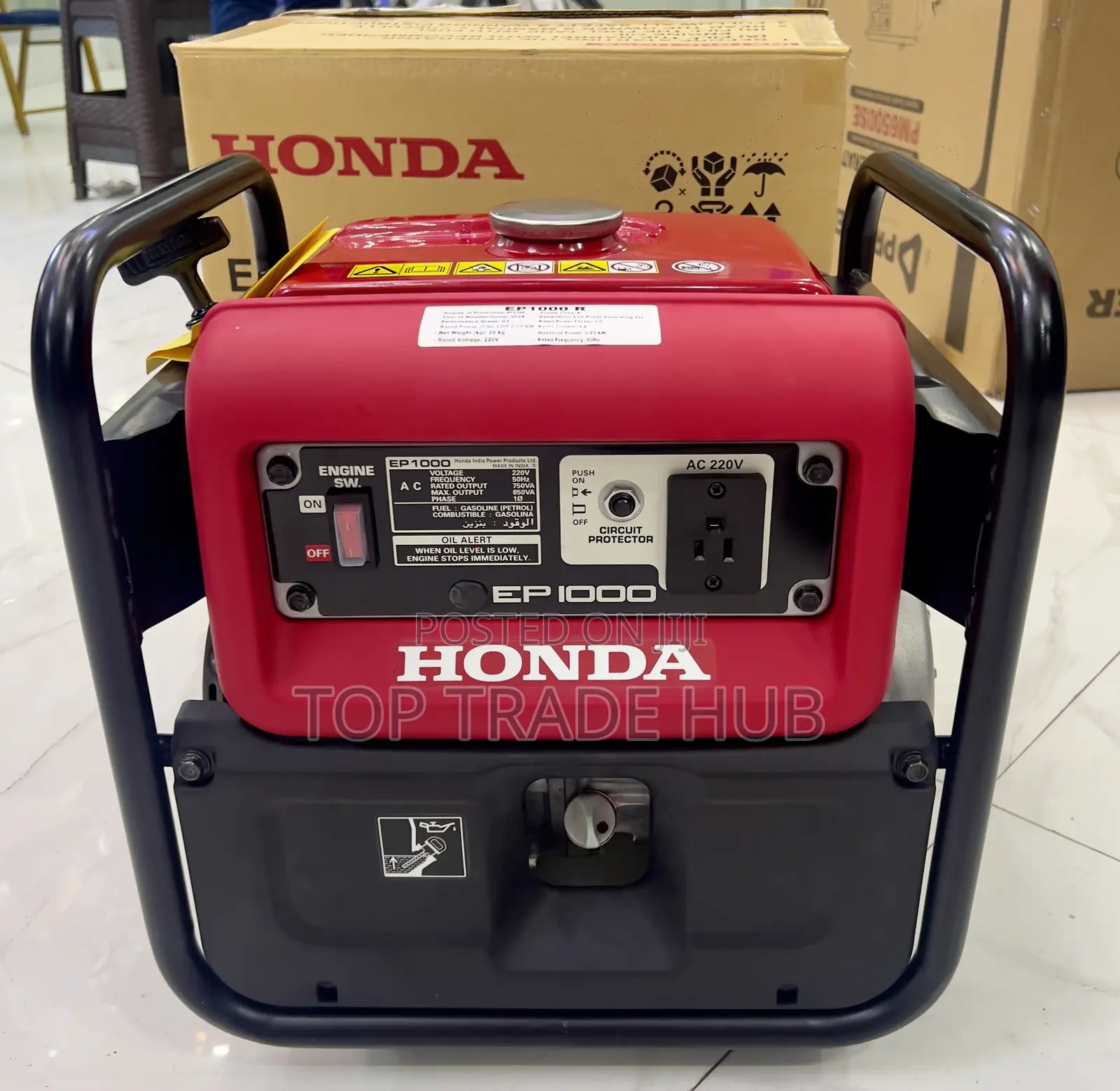 Original Honda Ep1000r Petrol Generator 850va