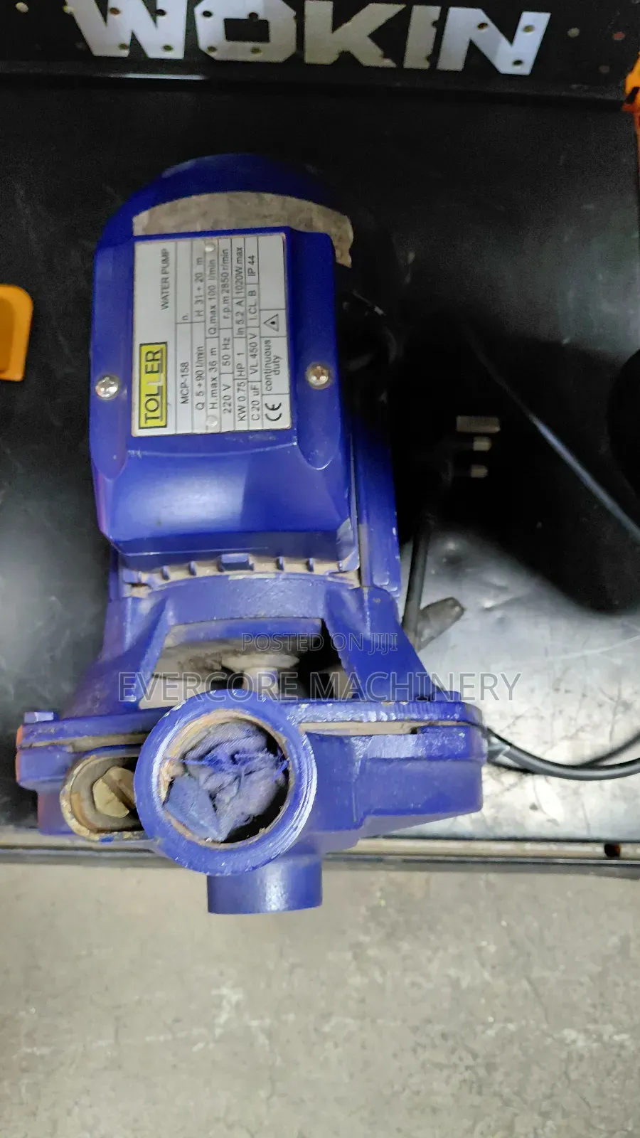 Electric 1hp Booster Pump Machine Outlet/Inlet 1inch.