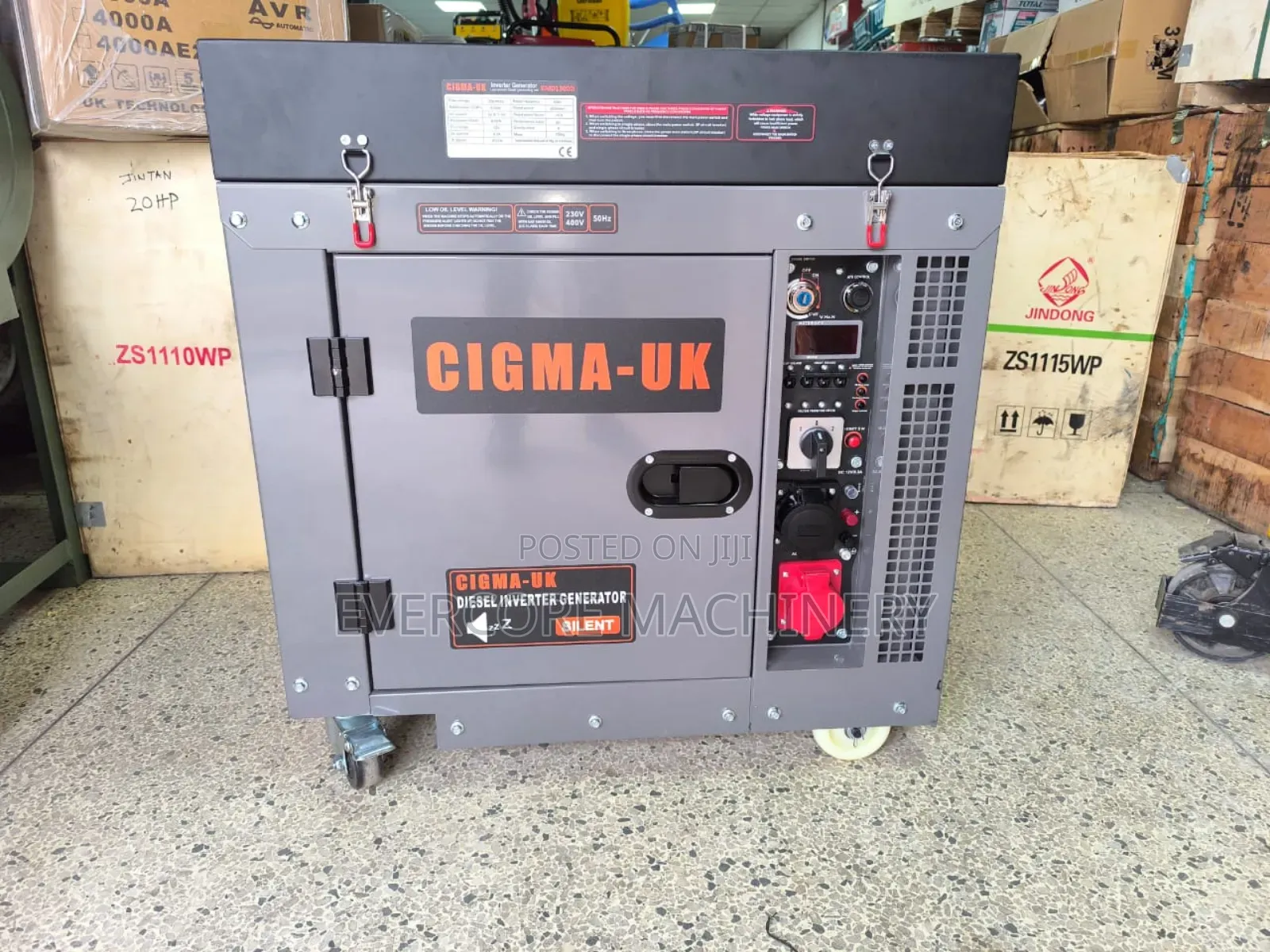 Cigma Uk 8kva Diesel Silent Generator Single Phase.