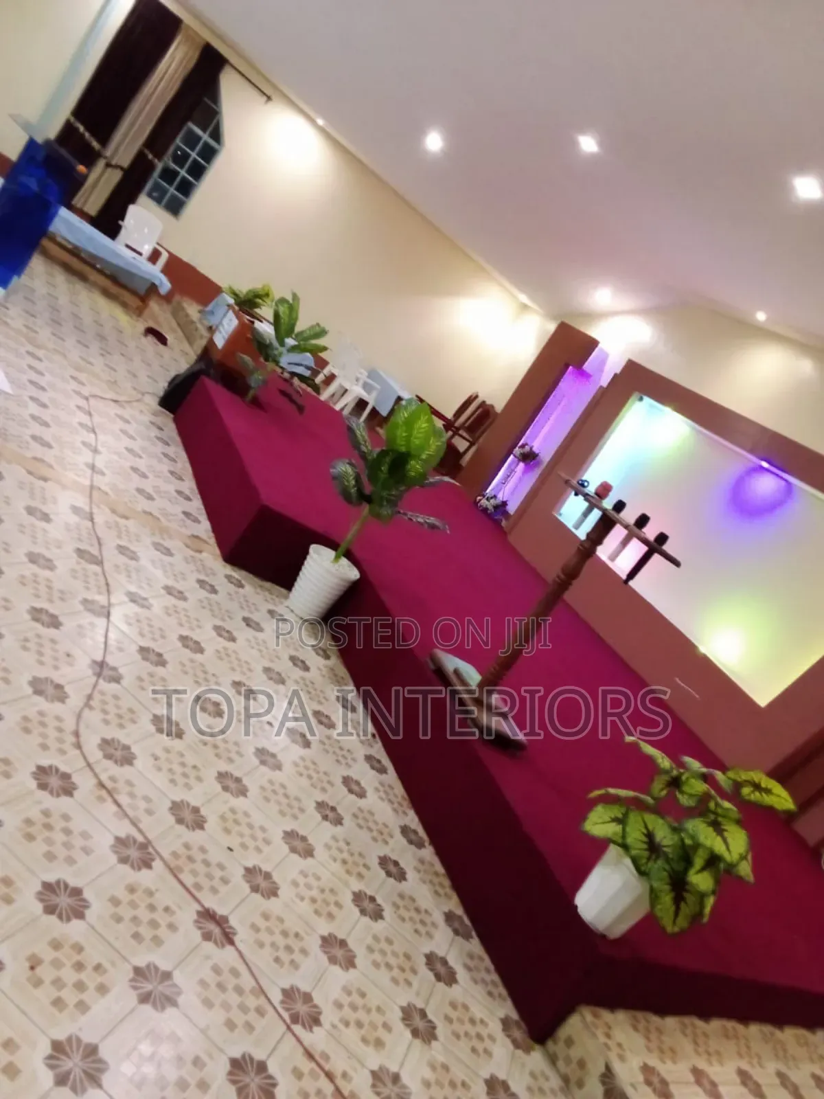 Maroon Altar Carpets Inclusive of Installation