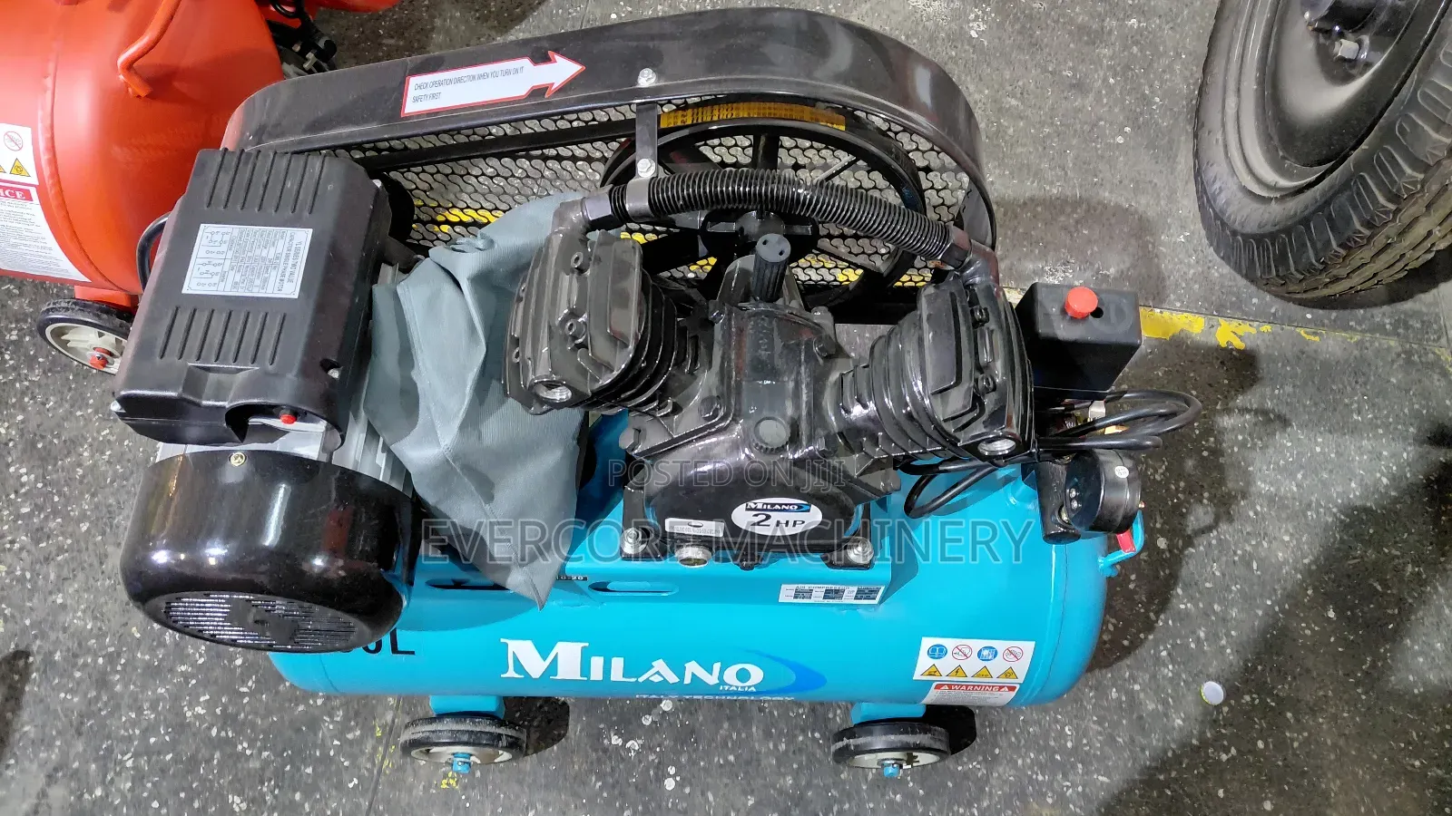 Milano Italia 50litres Electric Air Compressor 2piston.