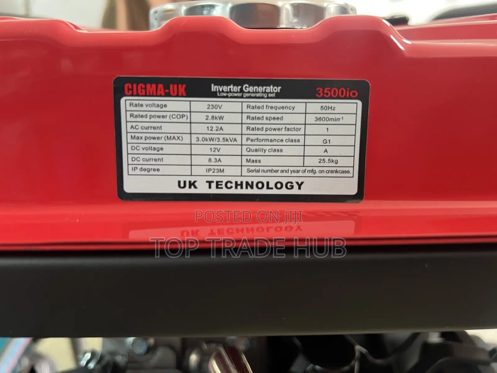 Cigma-uk 3.5kva Silent Petrol Inverter Generator