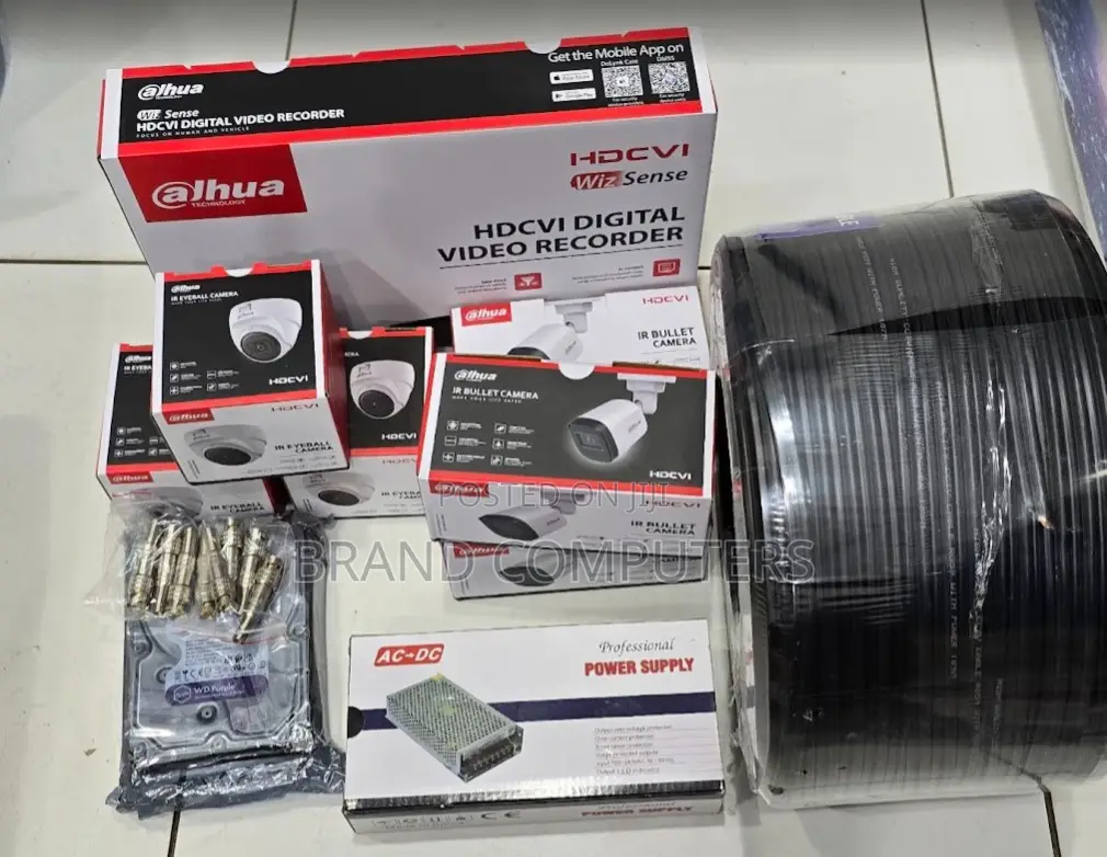 8 Channel Dahua CCTV Complete Kit With Night Vision Infrared