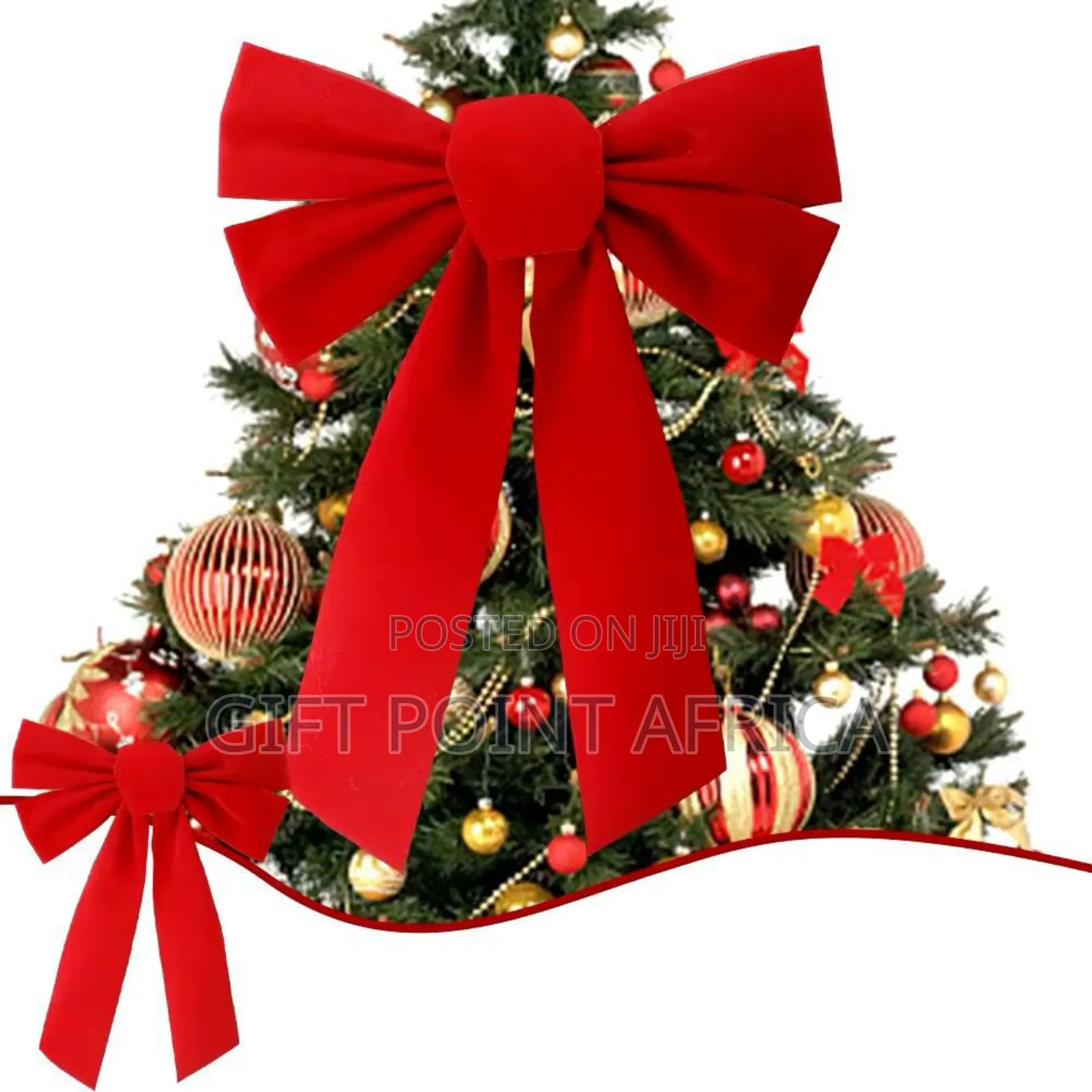 Large Christmas Bow Red Velvet Bow Christmas Tree Topper Decorations