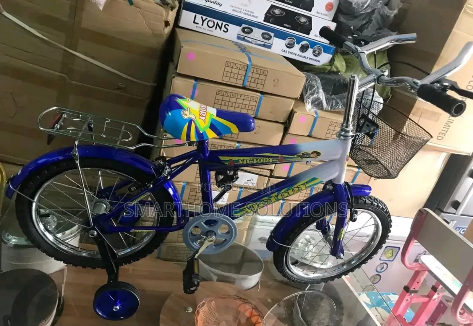 Bike Size 20" With Adjustable Seats And Training Wheels For Kids