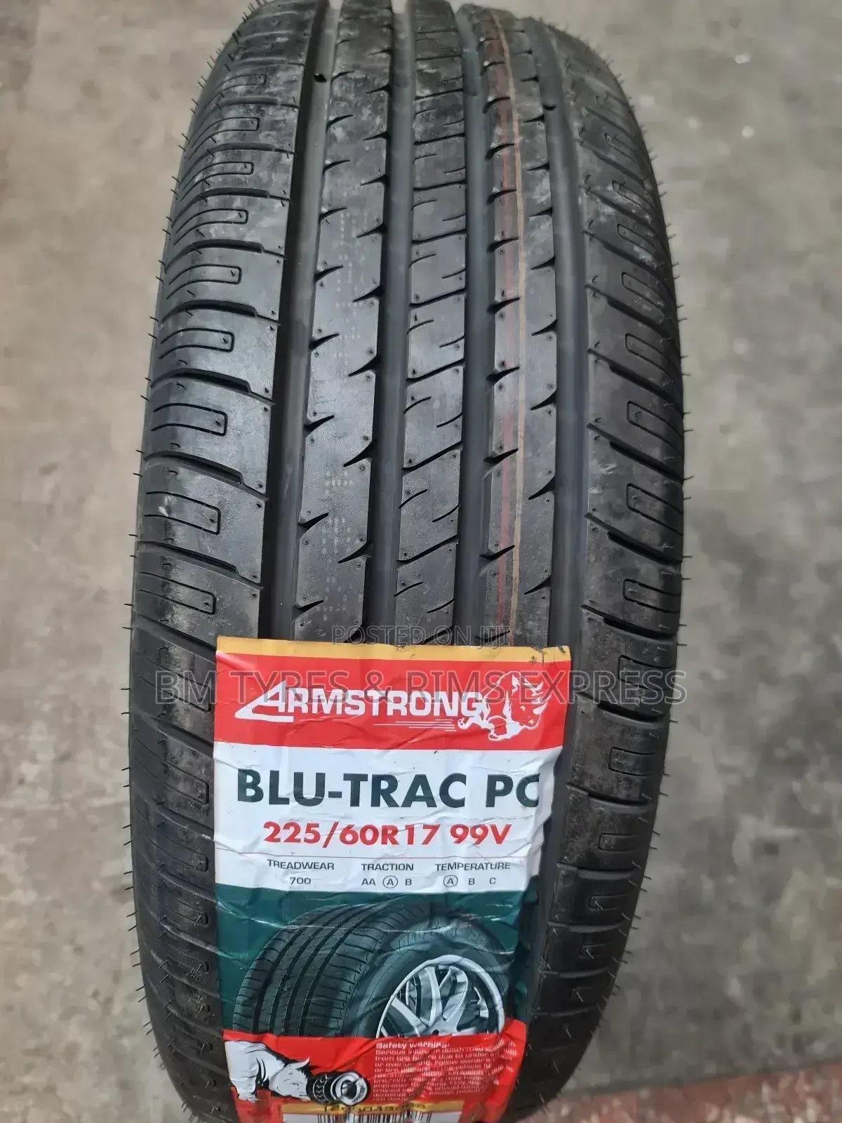 225 /60 R17 Armstrong Tyres (Highway).