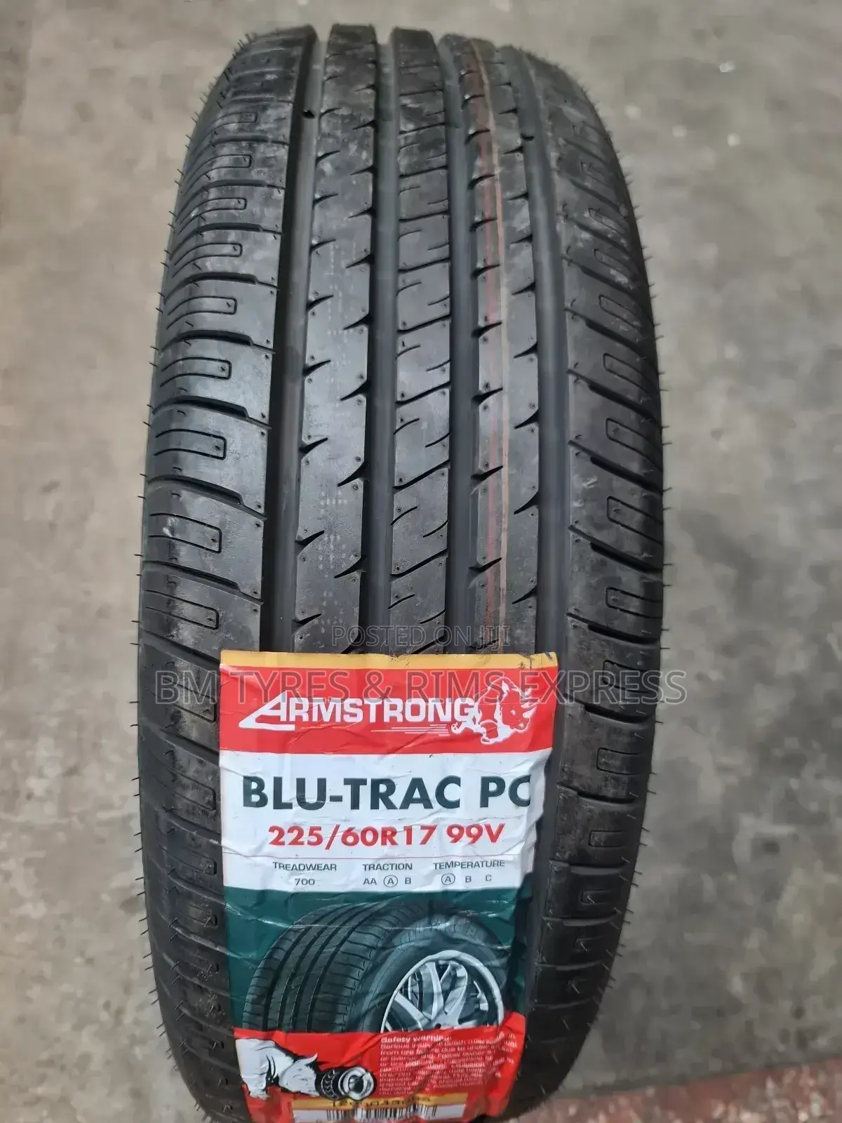 225 /60 R17 Armstrong Tyres (Highway).