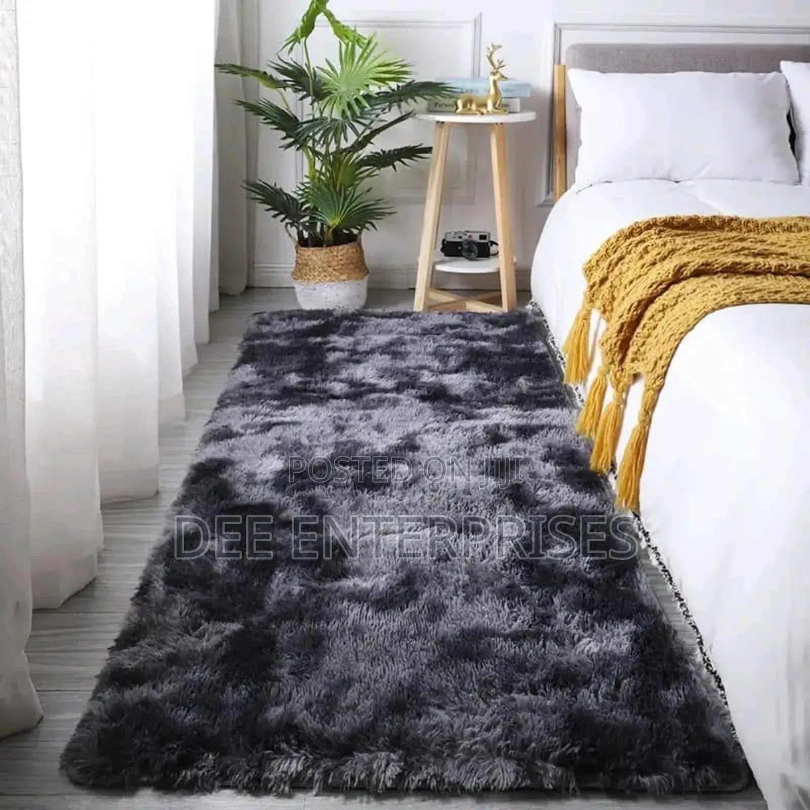 Fluffy Plain Bedside Mat