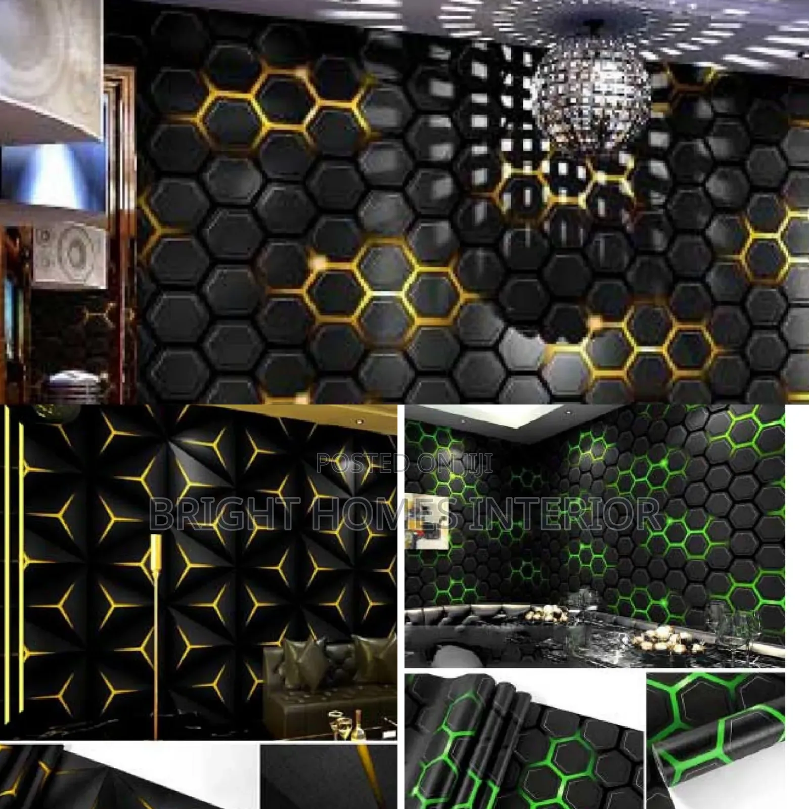 3d Light Reflective Wallpaper Best for Studios and Clubs