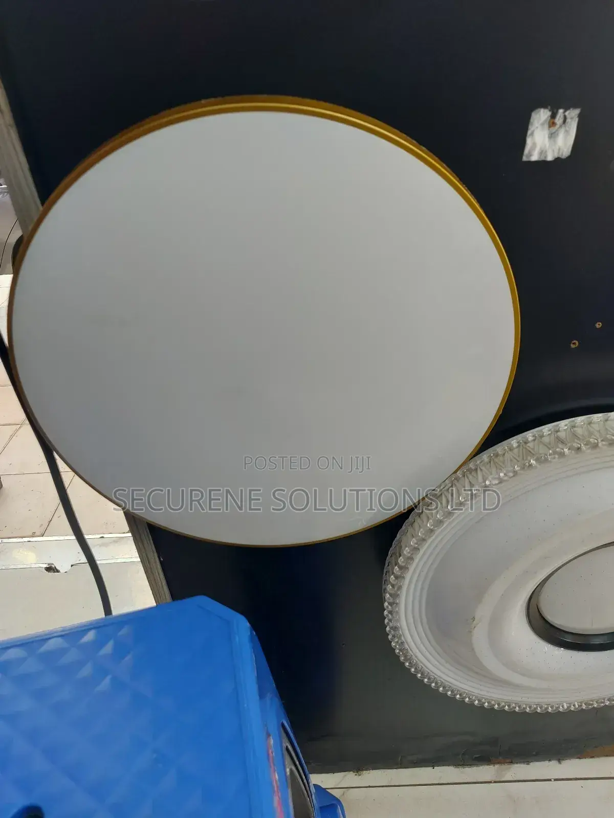 Round Led Ceiling Light Gold and White