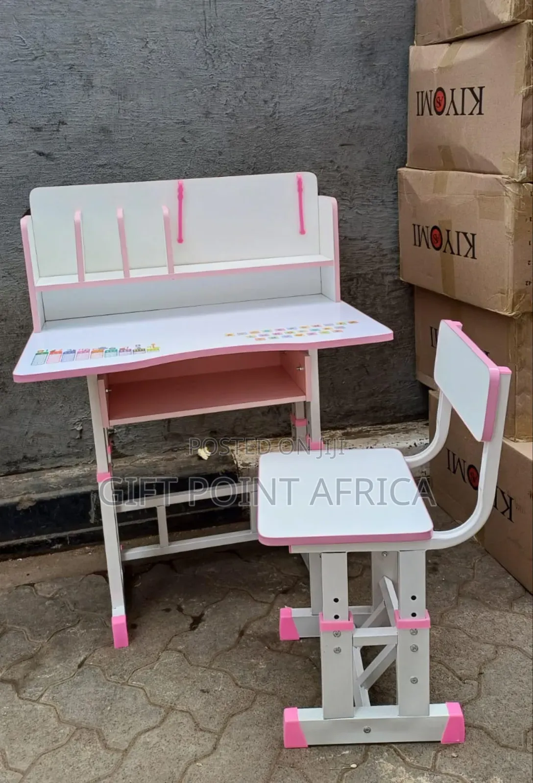 Elegant Adjustable Study Table With Chair For Kids