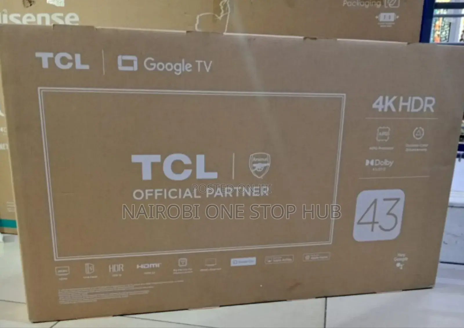 TCL 43" Ultra Hd Smart Led Tv With Dolby Audio