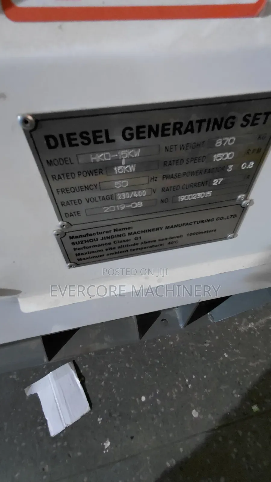 Brand New Hisaki Japan 15kw-18.7kva Diesel Silent Generator.