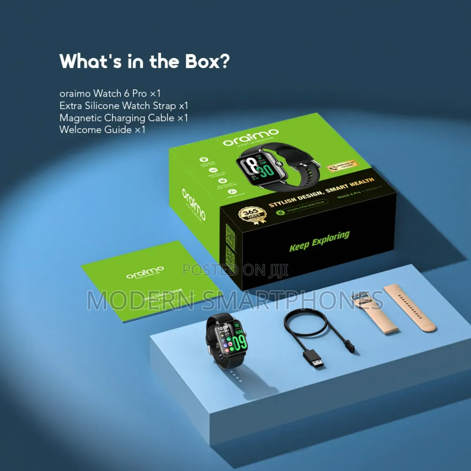 Oraimo Watch 6 Pro 1.69'' Full Touch Smart Watch
Smartwatch