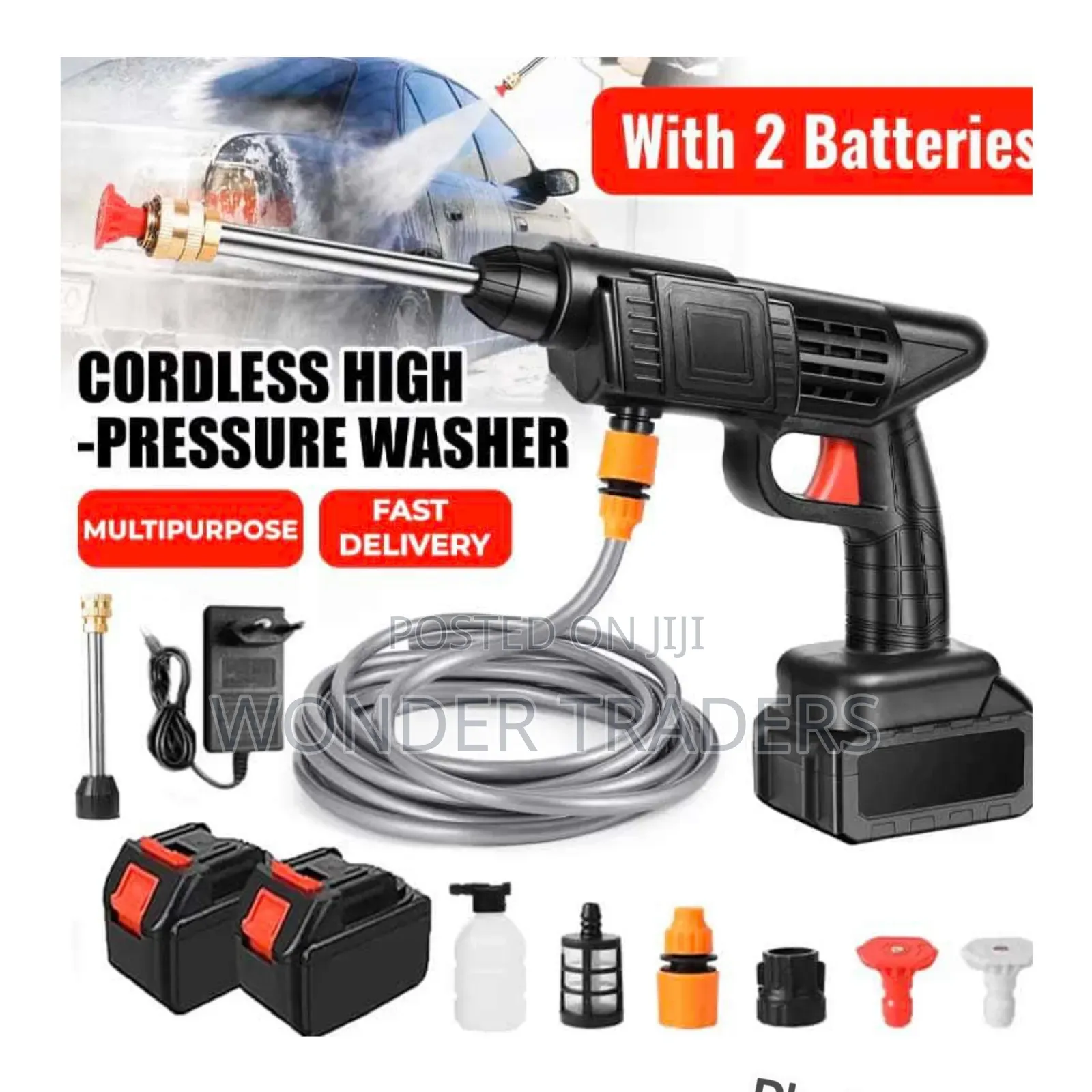 High Pressure Rechargeable Car Wash Spray Gun Machine- Ca1004