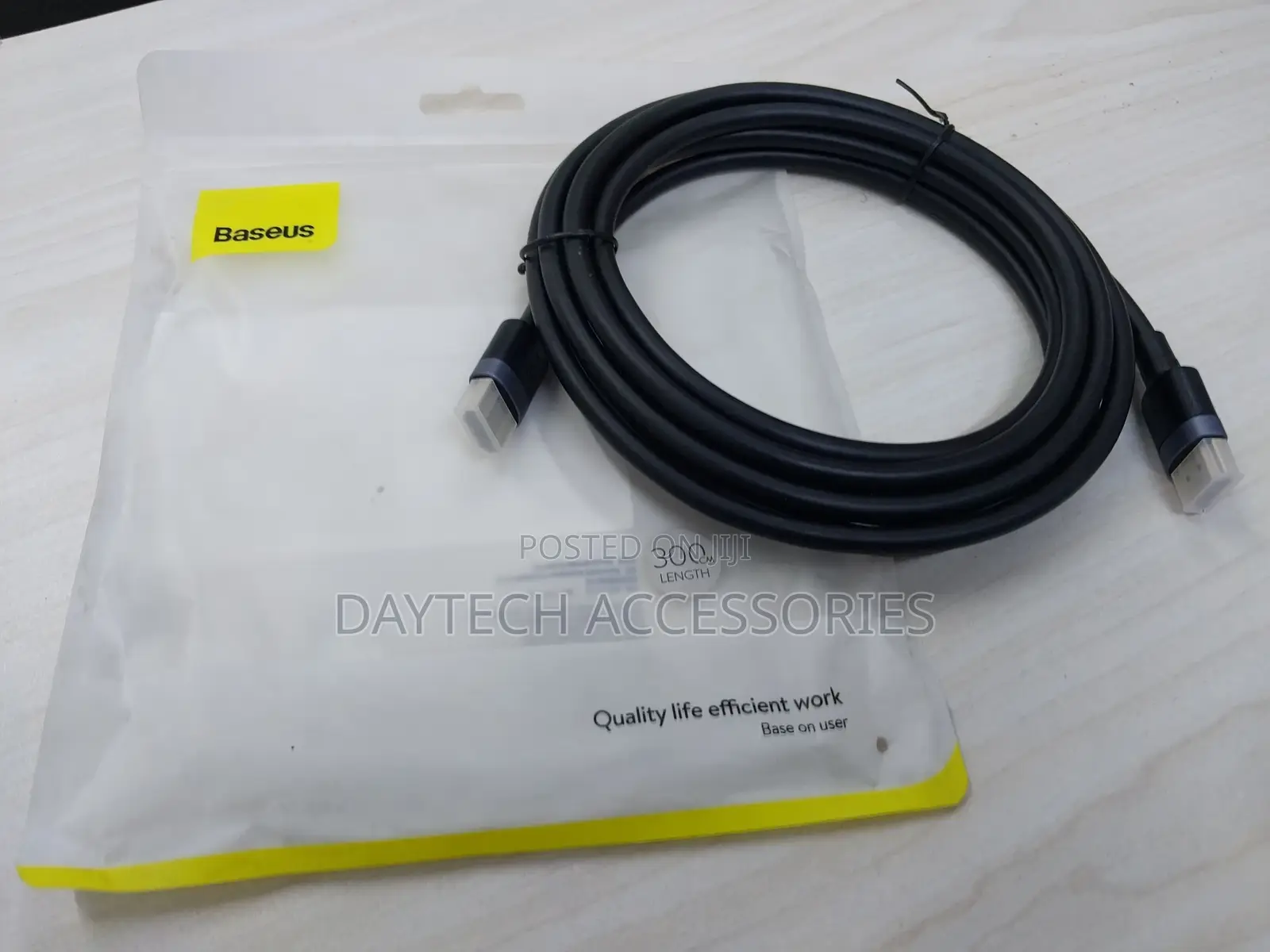 Baseus Hdmi to Hdmi Cable ( 60hz 3 Meters Black)